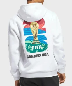 FIFA World Cup 2026 Match Ball Graphic White Hoodie
