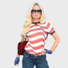 Paris Hilton FIFA World Cup 2026 USA Striped Shirt