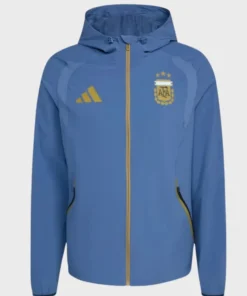 FIFA World Cup 2026 Lionel Messi Blue Hooded Jacket