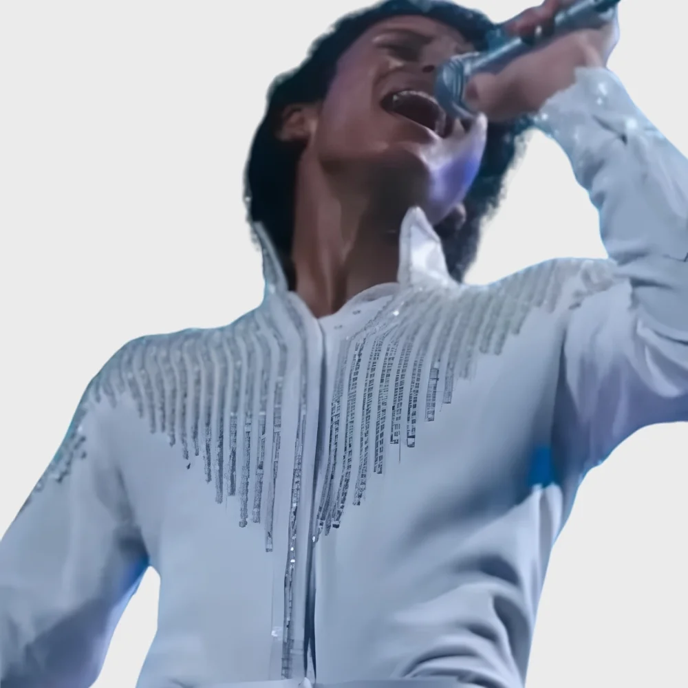 Jaafar Jackson Michael White Jacket Jaafar Jackson Michael White Jacket