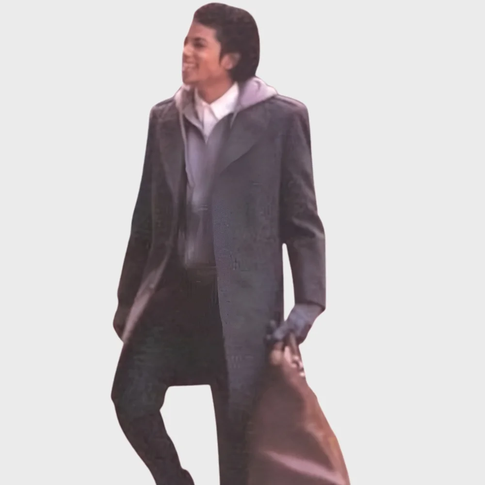 Michael Jackson Gray Wool Coat Michael Jackson Gray Wool Coat