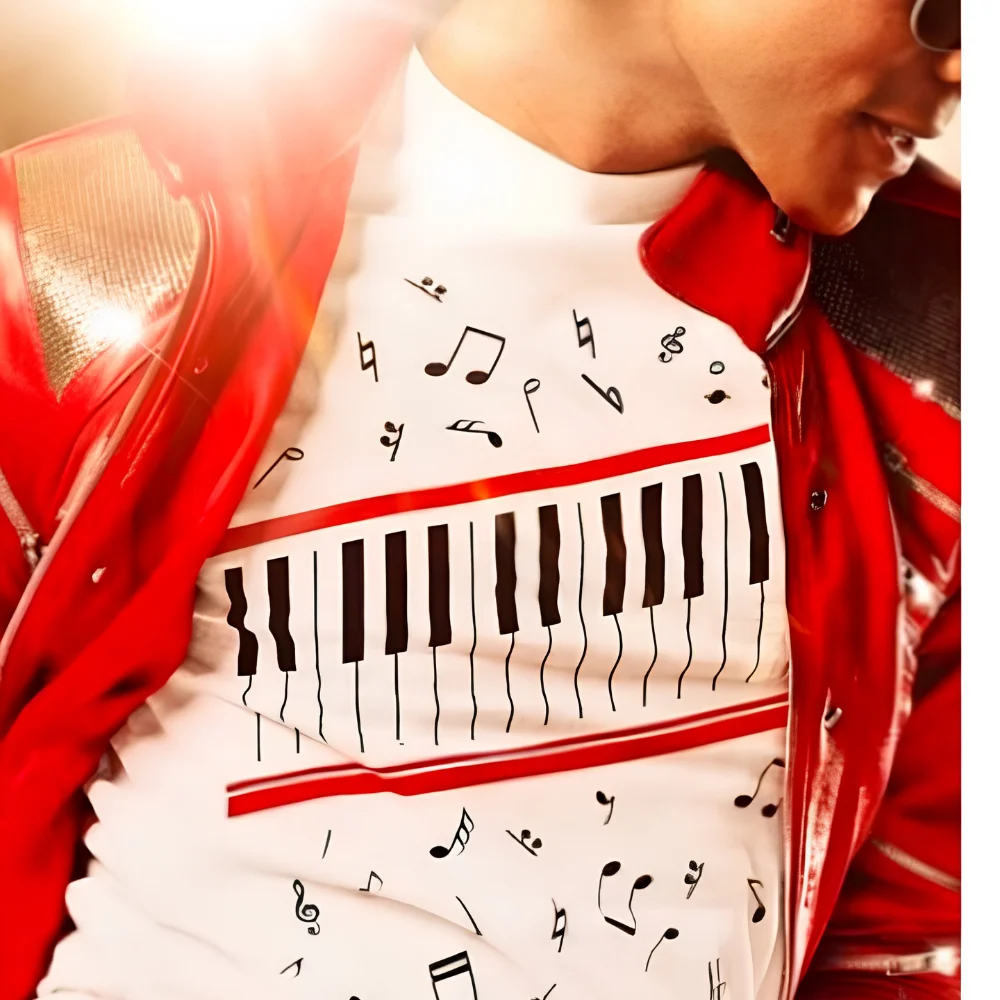 Michael Jaafar Jackson Piano Shirt Michael Jaafar Jackson Piano Shirt