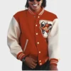Michael 2026 Jaafar Jackson Red Varsity Jacket