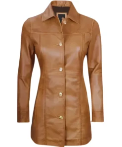 Brown Sheepskin Leather Coat