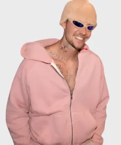 Justin Bieber 2026 FIFA World Cup Pink Hooded Jacket