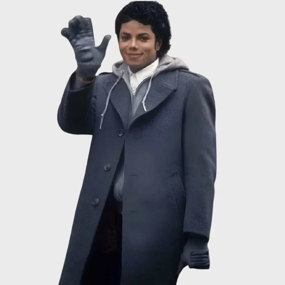 Michael Jackson Gray Wool Coat Michael Jackson Gray Wool Coat