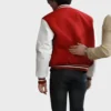Michael 2026 Jaafar Jackson Red Varsity Jacket