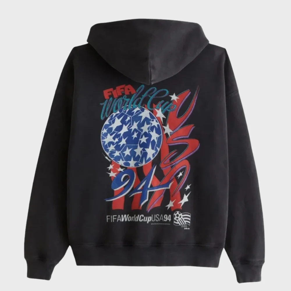 FIFA World Cup USA 94 Black Hooded Jacket FIFA World Cup USA 94 Black Hooded Jacket