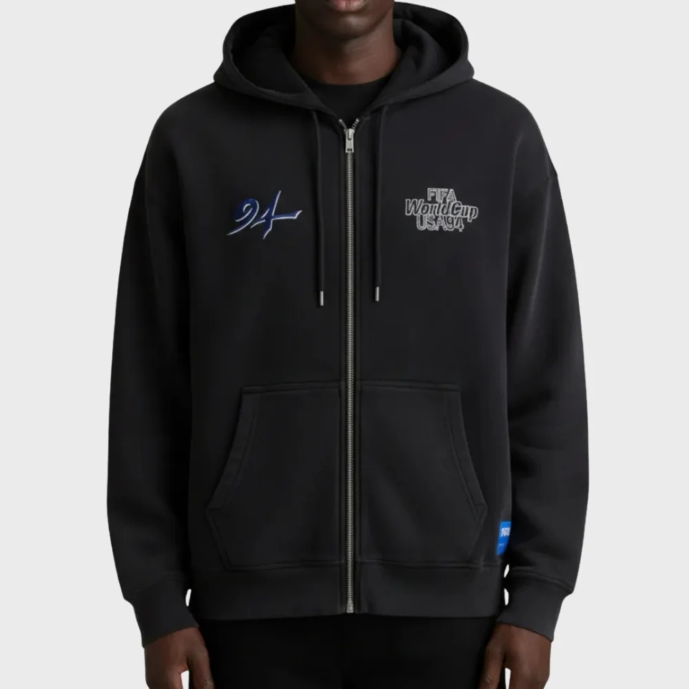 FIFA World Cup USA 94 Black Hooded Jacket FIFA World Cup USA 94 Black Hooded Jacket