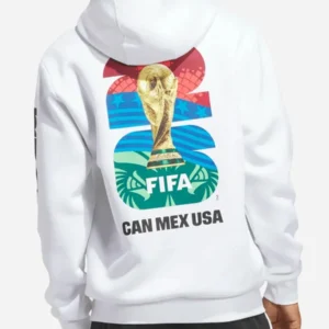 FIFA World Cup 2026 Match Ball Graphic White Hoodie