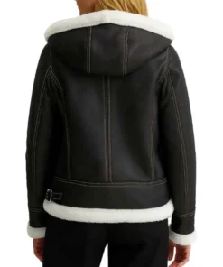 B3 Aviator Bomber Shearling Jacket back