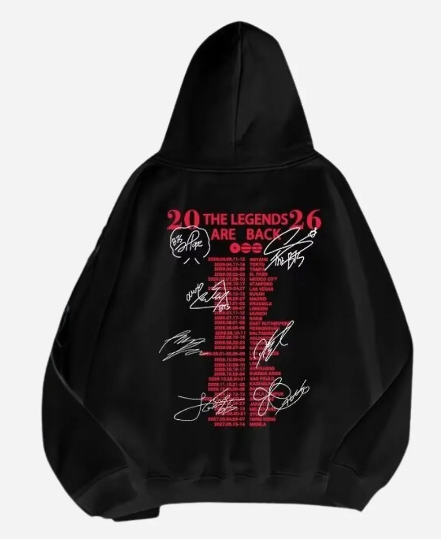 BTS Legends Are Back Arirang World Tour Hoodie BTS Legends Are Back Arirang World Tour Hoodie