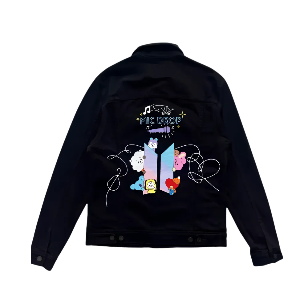 BTS Mic Drop 2026 Denim Jacket