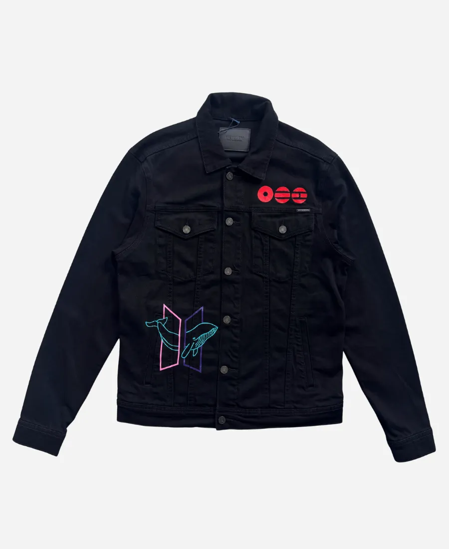BTS BT21 Mic Drop 2026 Denim Jacket BTS BT21 Mic Drop 2026 Denim Jacket