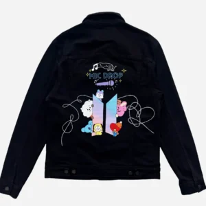 BTS BT21 Mic Drop 2026 Denim Jacket