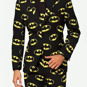 Batman Stylish 2 Piece Black Formal Suit For Halloween