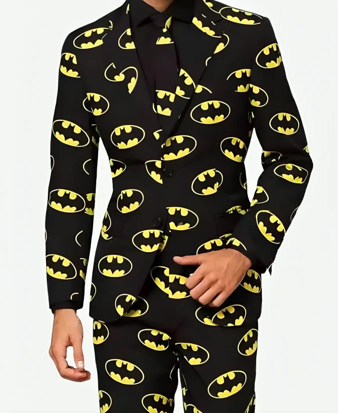 Batman Stylish 2 Piece Black Formal Suit For Halloween Batman Stylish 2 Piece Black Formal Suit For Halloween