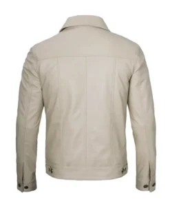 Beige Trucker Jacket back