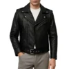 Black Double-Zip Moto Jacket