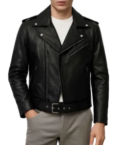 Black Double-Zip Moto Jacket