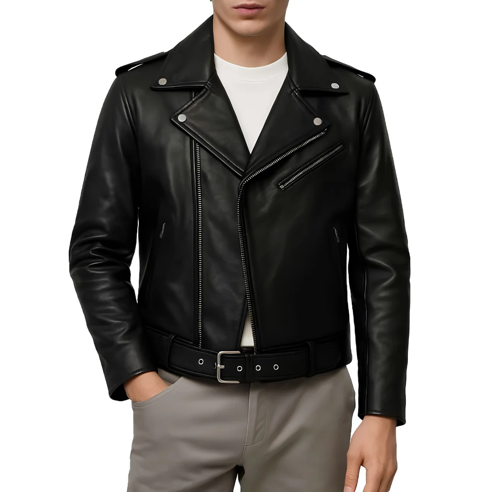 Black Double-Zip Moto Jacket Black Double-Zip Moto Jacket