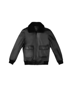Black G-1 Flight Leather Bomber Jacket