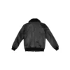 Black G-1 Flight Leather Bomber Jacket back
