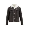 Black Streetstyle Shearling Jacket
