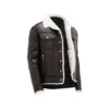 Black Streetstyle Shearling Jacket back