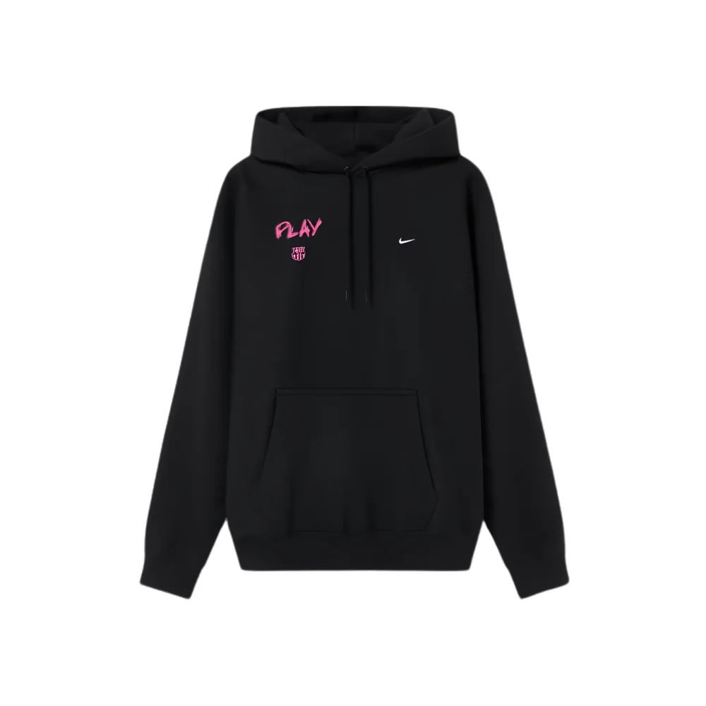 FC Barcelona Collaboration Black Hoodie For Unisex FC Barcelona Collaboration Black Hoodie For Unisex