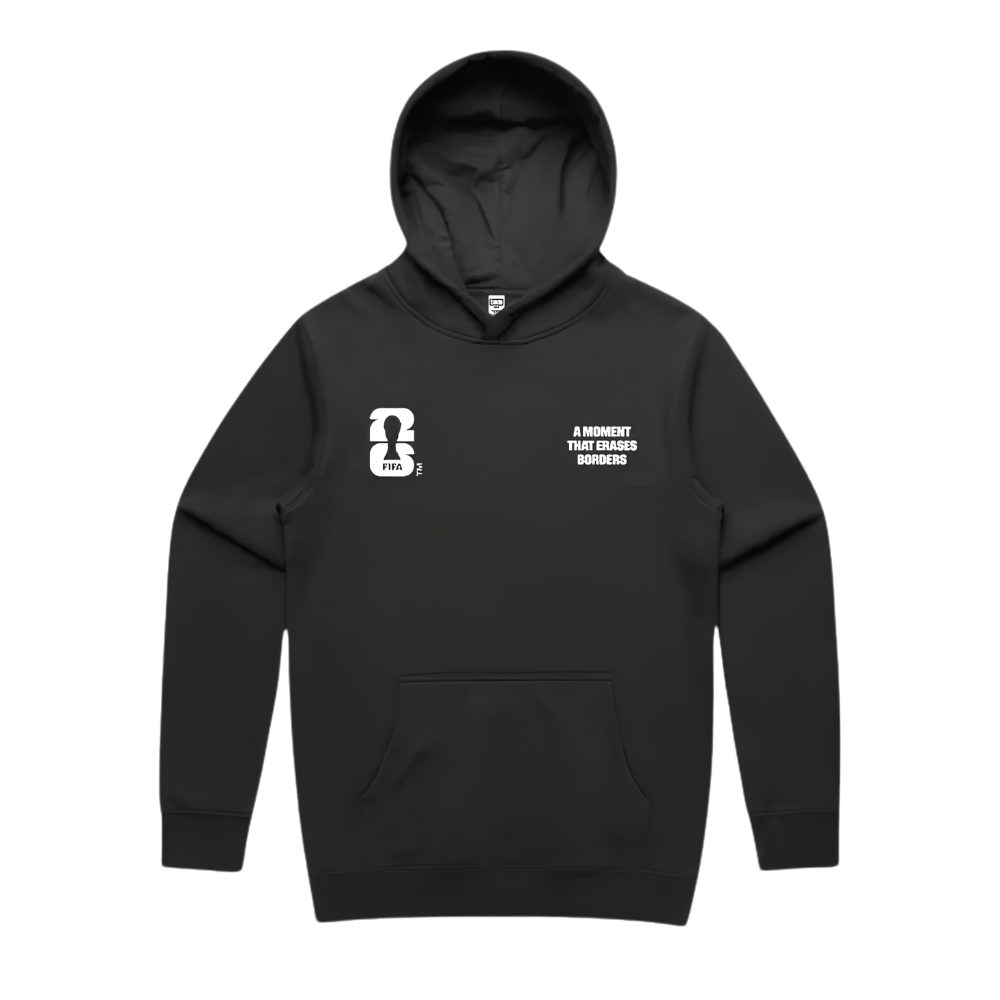 FIFA World Cup 2026 Black Hoodie front FIFA World Cup 2026 Black Hoodie front