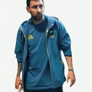 FIFA World Cup 2026 Lionel Messi Blue Hooded Jacket