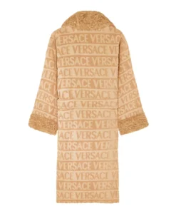 Fur Trim Monogram Cotton Robe main
