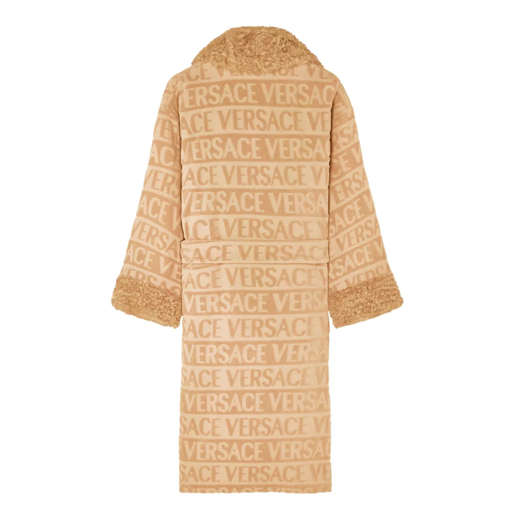 Fur Trim Monogram Cotton Robe main Fur Trim Monogram Cotton Robe main