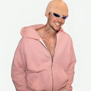 Justin Bieber 2026 FIFA World Cup Pink Hooded Jacket
