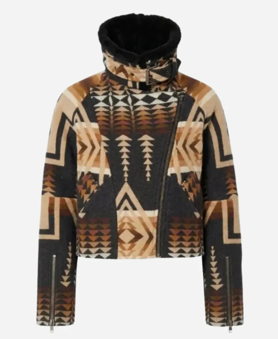 Beth Dutton Dutton Ranch 2026 Western Print Jacket Beth Dutton Dutton Ranch 2026 Western Print Jacket