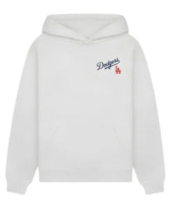 Los Angeles Dodgers Serif Gray Pullover Fleece Hoodie
