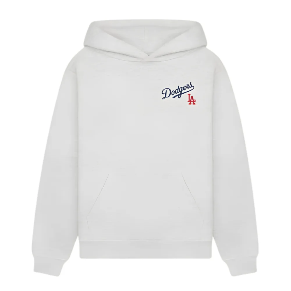 Los Angeles Dodgers Serif Gray Pullover Fleece Hoodie Los Angeles Dodgers Serif Gray Pullover Fleece Hoodie