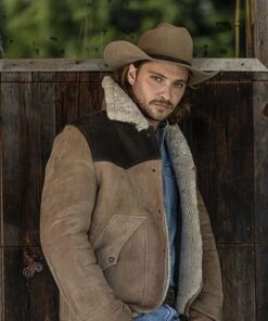 Luke Grimes Yellowstone Suede Leather Jacket