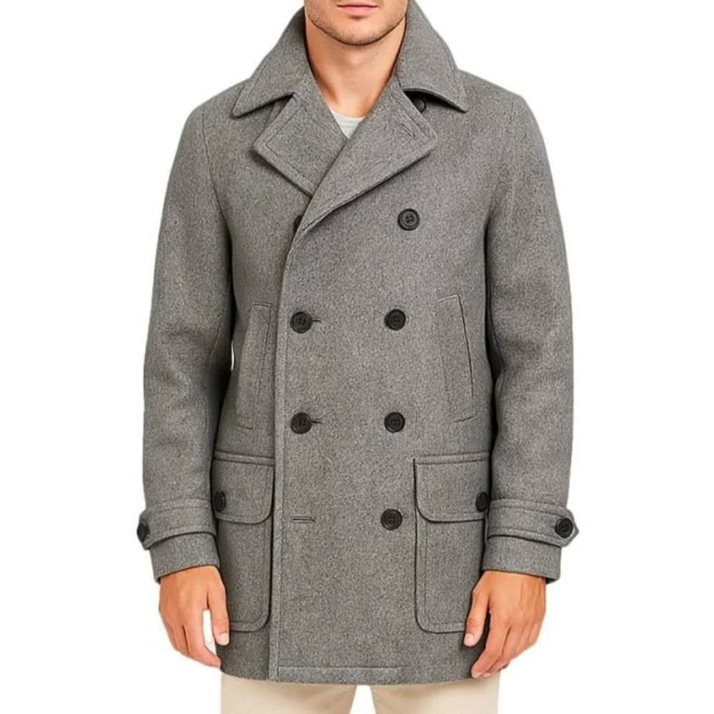 Mens-Gray-Double-Breasted-Trench-Coat Mens-Gray-Double-Breasted-Trench-Coat