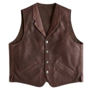 Men’s Heritage Brown Leather Vest