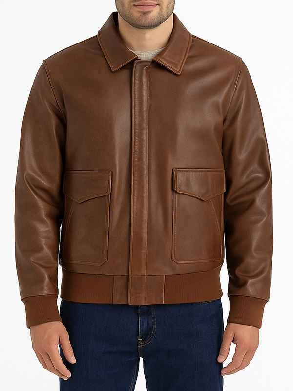 Mens-Plain-Brown-A2-Bomber-Leather-Jacket.jpg