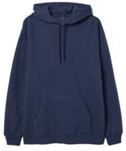 Navy Blue Fleece Hoodie