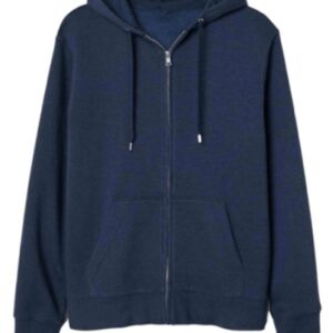 Navy Blue Zipper Hoodie