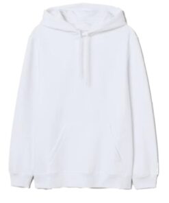 Plain White Fleece Hoodie