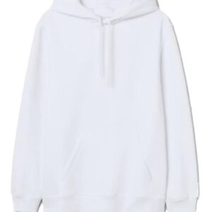 Plain White Fleece Hoodie