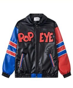 Popeye The Sailor Man Leather Jacket