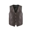 Retro Brown Moto Vest