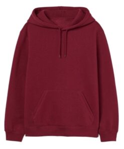 Simple Style Maroon Hoodie
