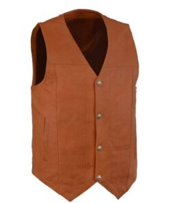 Snap-Tab Brown Vest